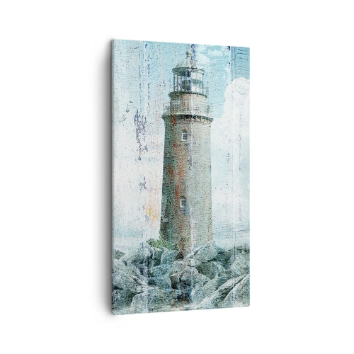 Canvastavla - Bild på duk - På gammalt trä - 45x80 cm