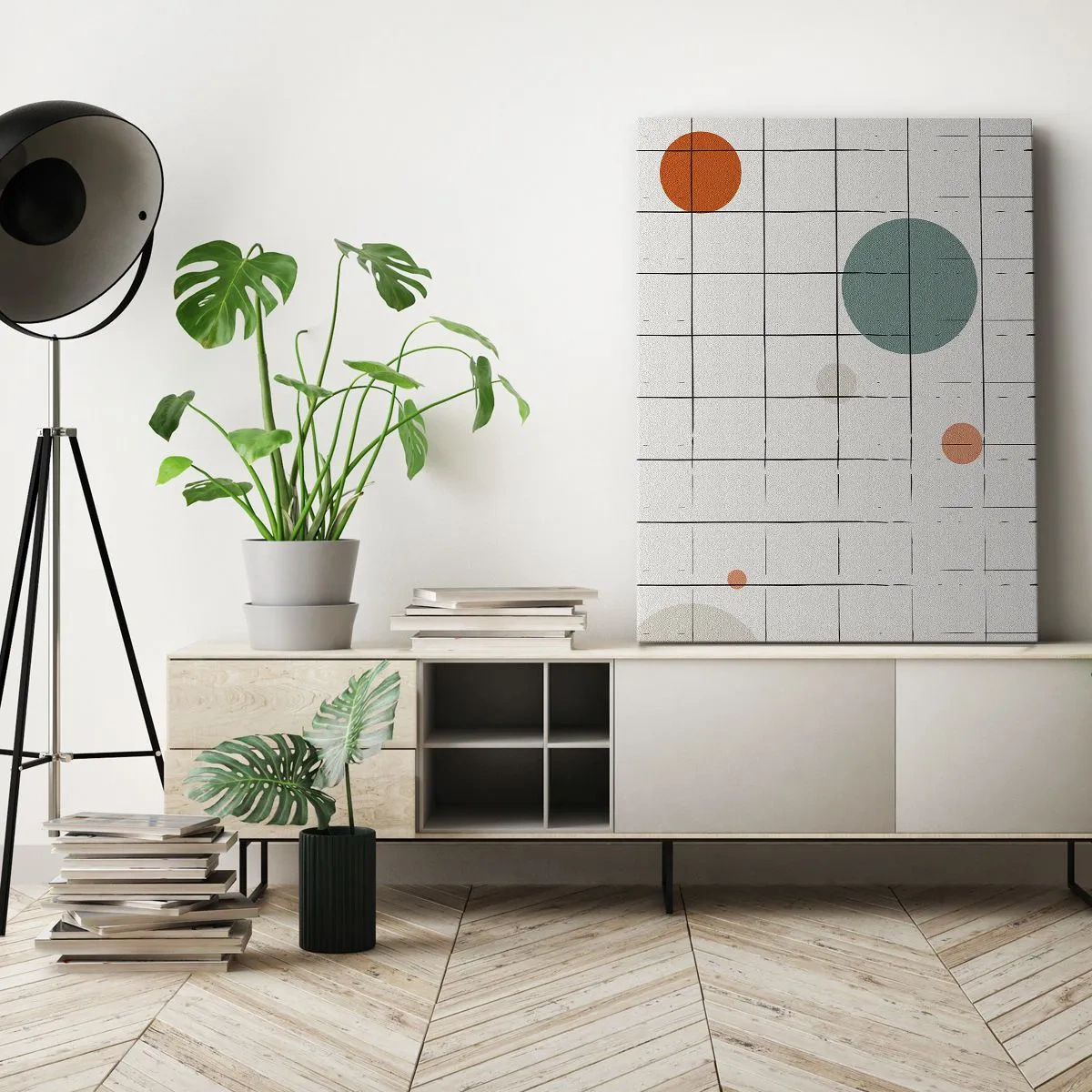 Canvastavla - Bild på duk - Fångade. Vi eller de? - 45x80 cm