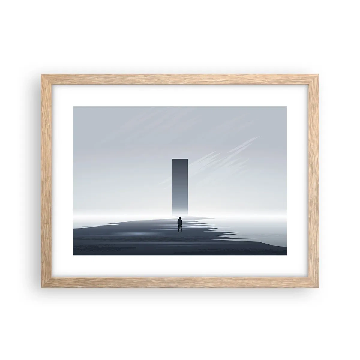 Affisch i ram av ljusek - Möjlighet eller hot? - 40x30 cm