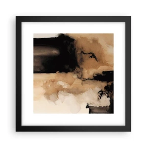 Affisch i svart ram - Intrigerande abstraktion - 30x30 cm