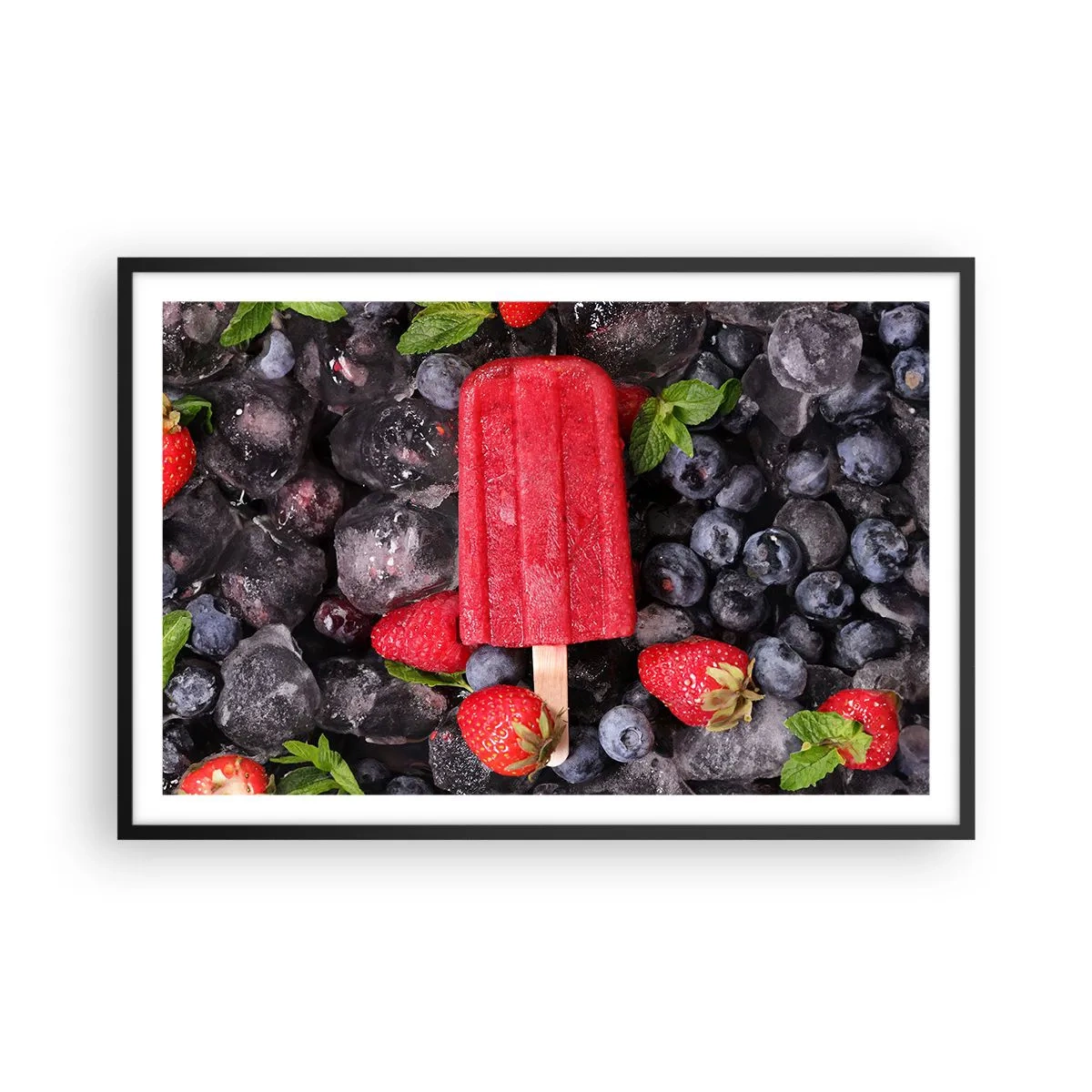 Affisch i svart ram - En smak av varm sommar - 91x61 cm