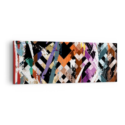 Canvastavla - Bild på duk - Kvadraten - 140x50 cm