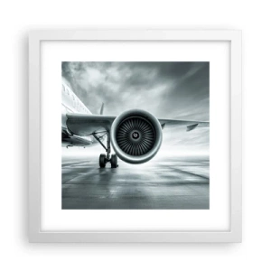 Affisch i vit ram - Kraften finns! - 30x30 cm