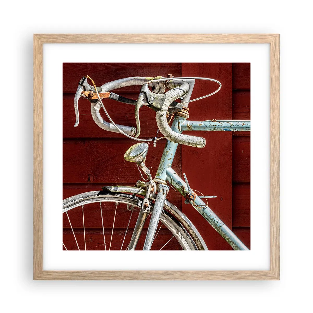 Affisch i ram av ljusek - Skapad för segrar - 40x40 cm