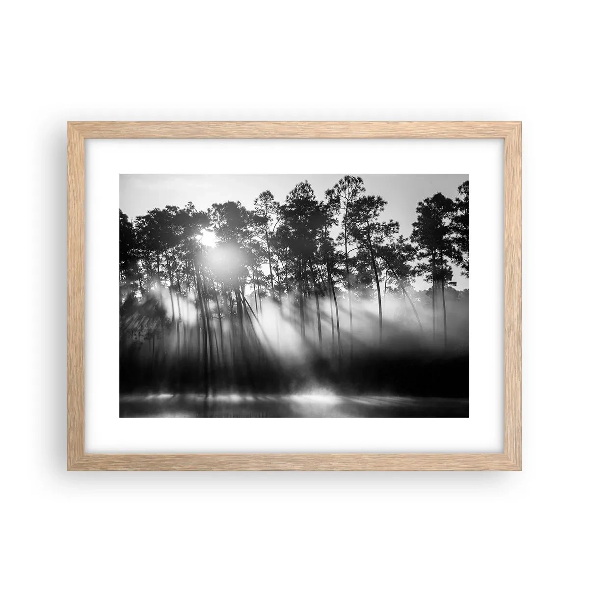 Affisch i ram av ljusek - Ostoppad sol - 40x30 cm