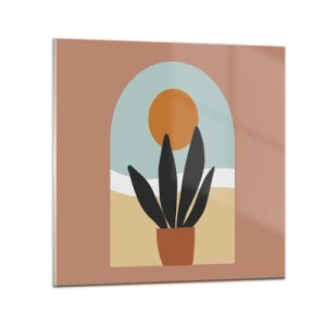 Glastavla - Bild på glas - Små glädje - 50x50 cm