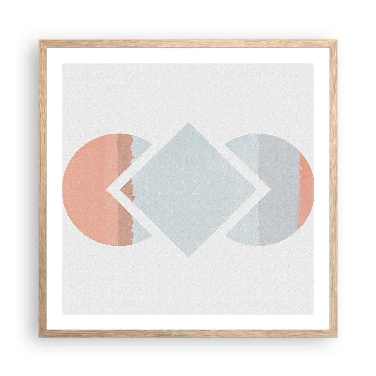 Affisch i ram av ljusek - Situationen är klar - 60x60 cm