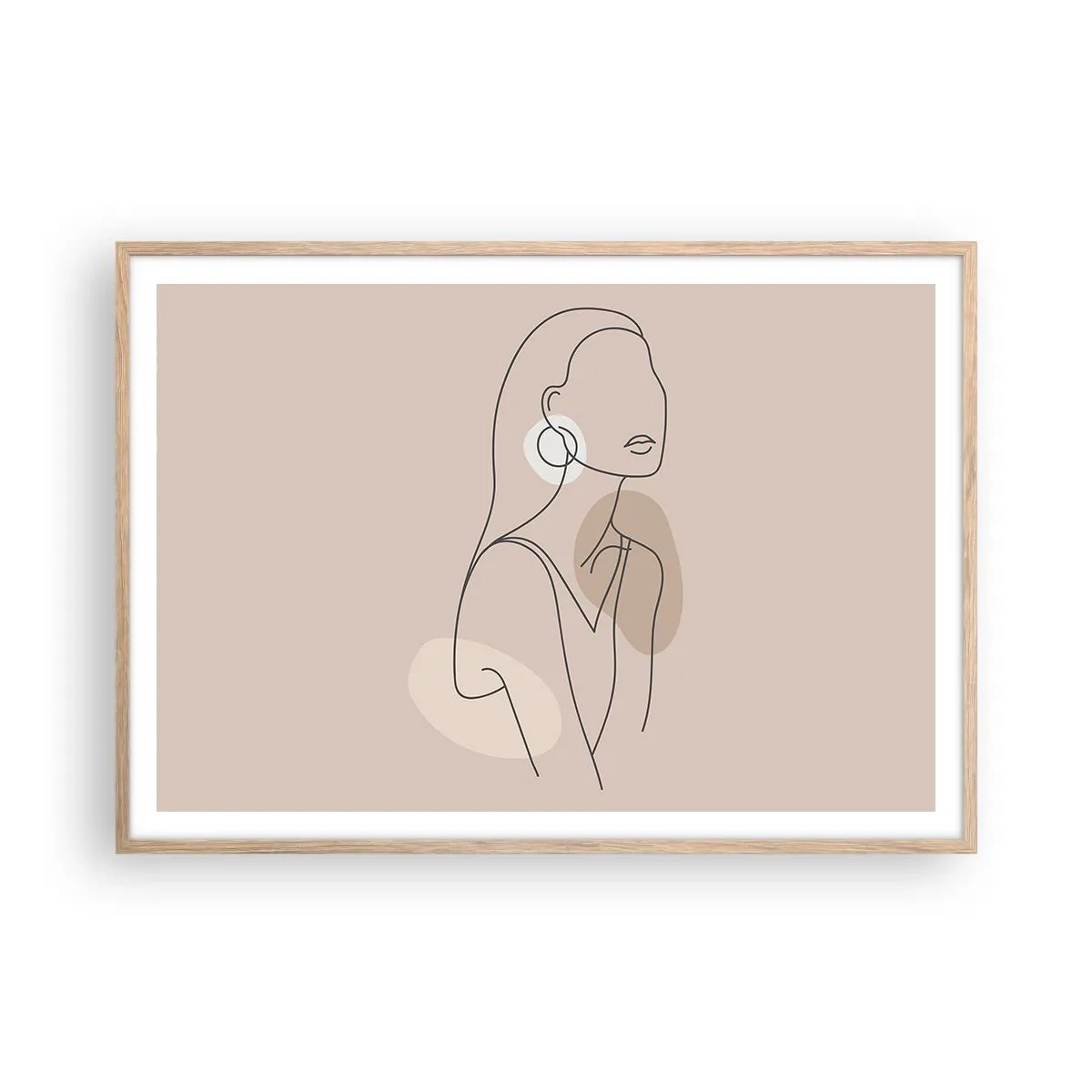 Affisch i ram av ljusek - Flickaktighetens ikon - 100x70 cm