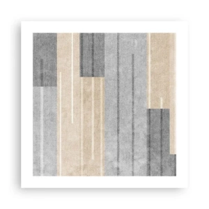 Affisch - Komposition: allt i lod - 50x50 cm