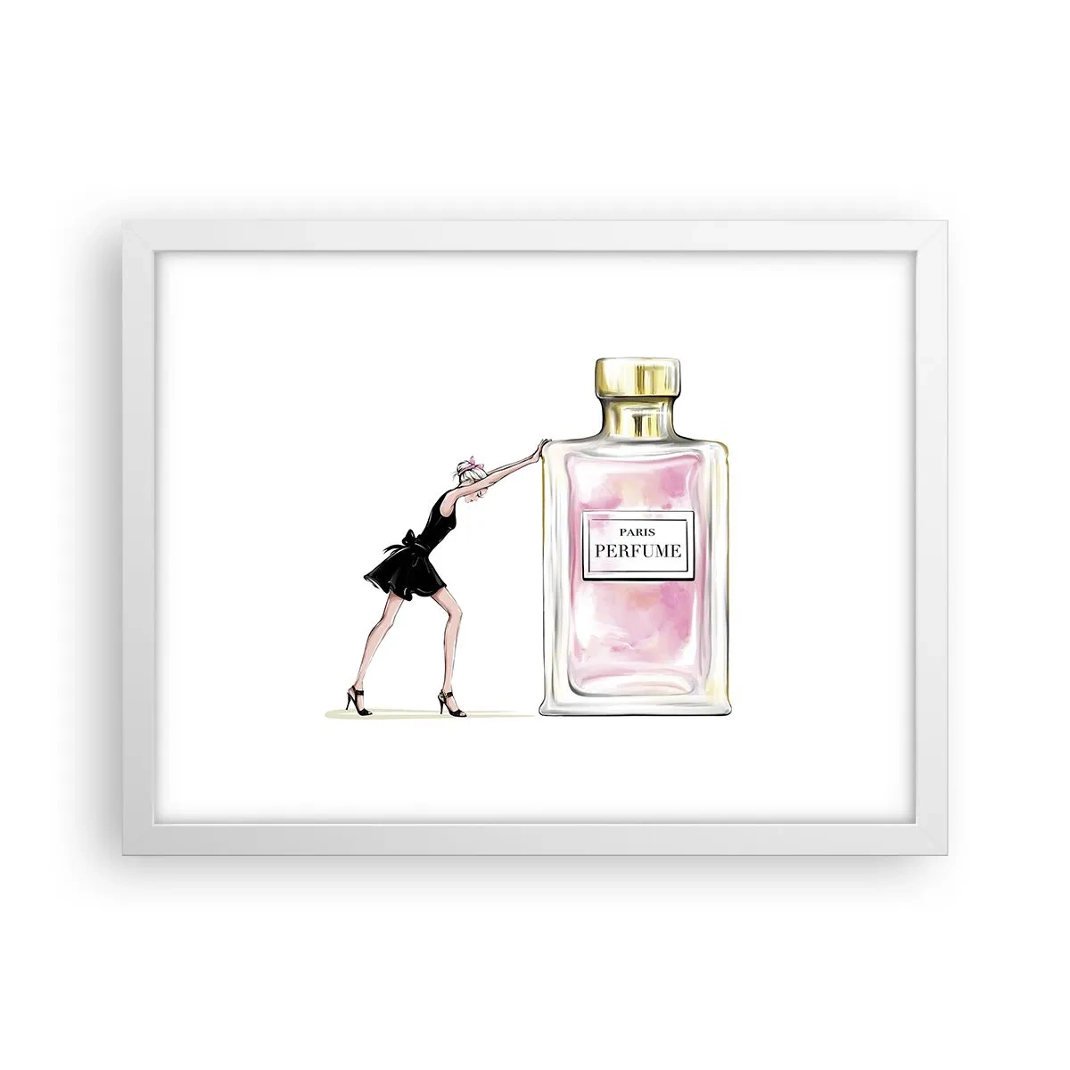 Affisch i vit ram - Kvinnlighetens kärna - 40x30 cm