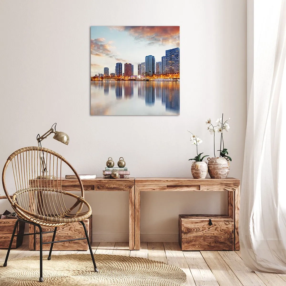 Canvastavla - Bild på duk - Paris monumentala lugn - 70x70 cm