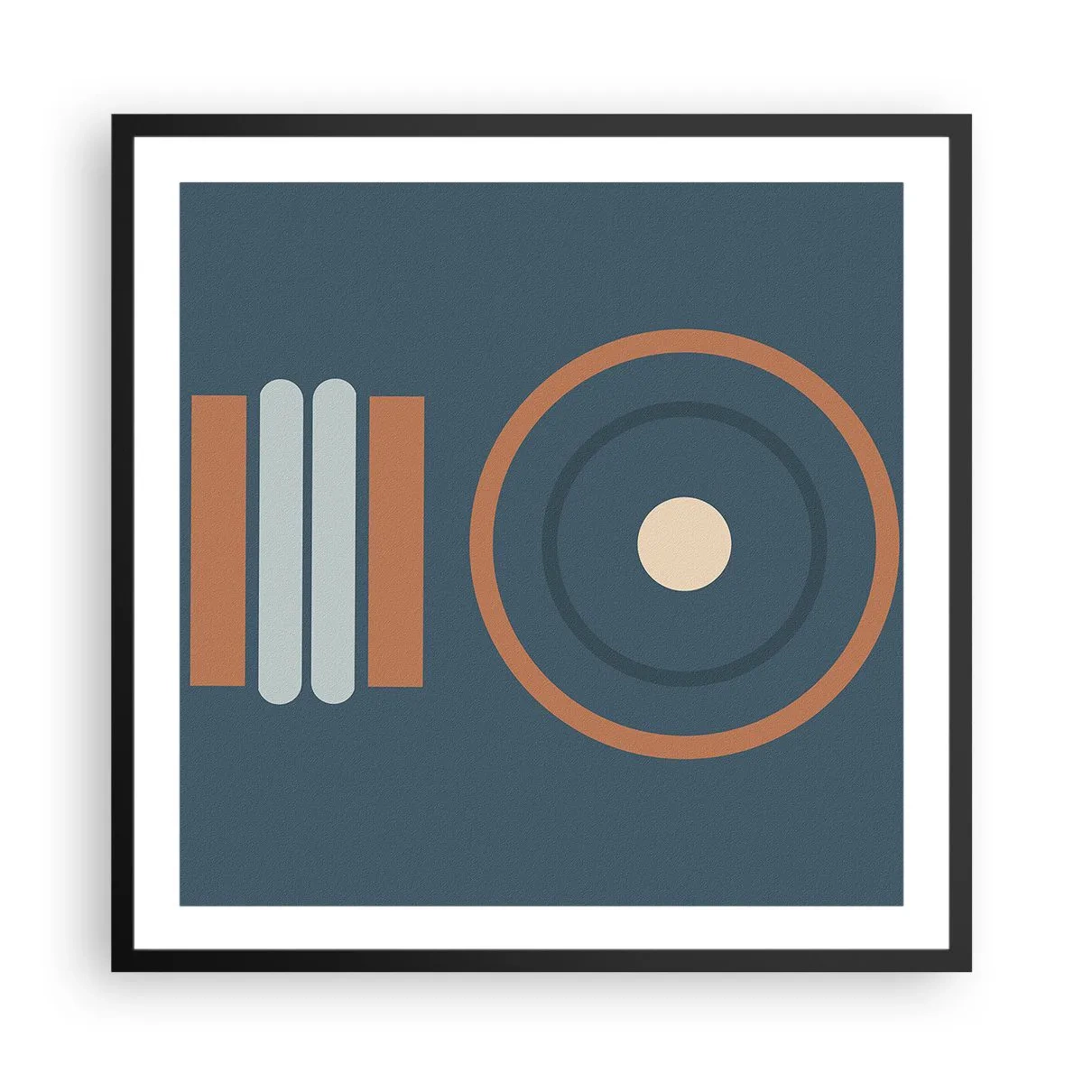 Affisch i svart ram - Sakens kärna - 60x60 cm