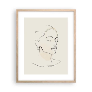 Affisch i ram av ljusek - Säkra drag - 40x50 cm