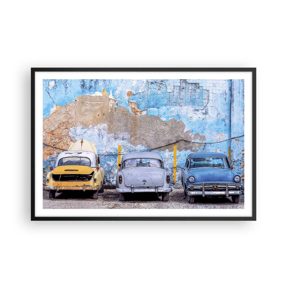 Affisch i svart ram - Veteranmöte - 91x61 cm