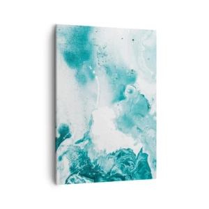 Canvastavla - Bild på duk - Blåa laguner - 50x70 cm