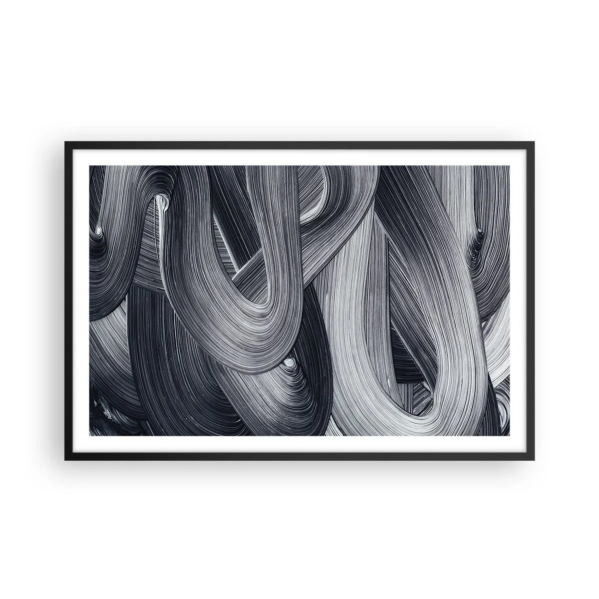 Affisch i svart ram - Verklighetens flythet - 91x61 cm