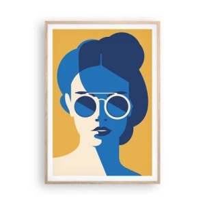 Affisch i ram av ljusek - Semesterlook - 70x100 cm