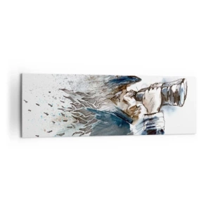 Canvastavla - Bild på duk - Tio i Beauforts skala - 160x50 cm
