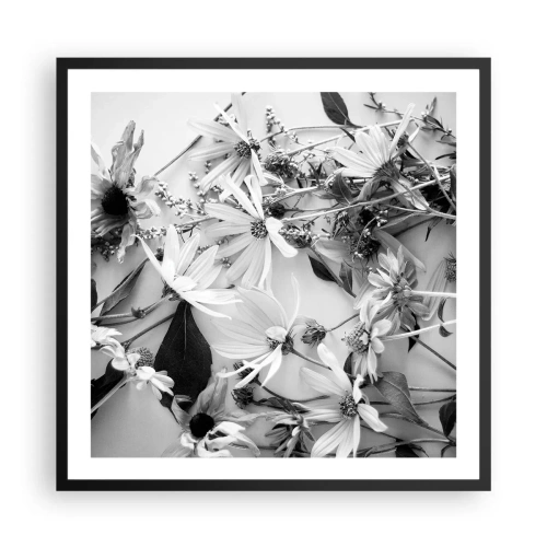 Affisch i svart ram - Icke-blombukett - 60x60 cm