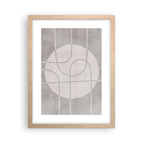 Affisch i ram av ljusek - Cirkulärt och rakt fram - 30x40 cm