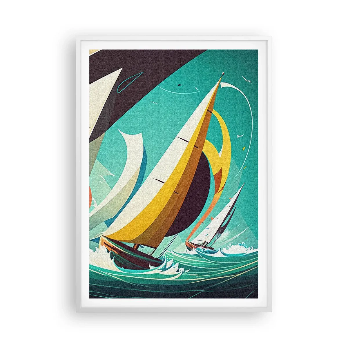 Affisch i vit ram - Icke rädda för elementen - 70x100 cm