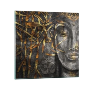 Glastavla - Bild på glas - Känn lugnet - 40x40 cm