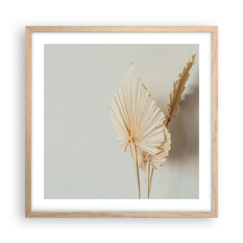 Affisch i ram av ljusek - När du behöver stillhet - 50x50 cm