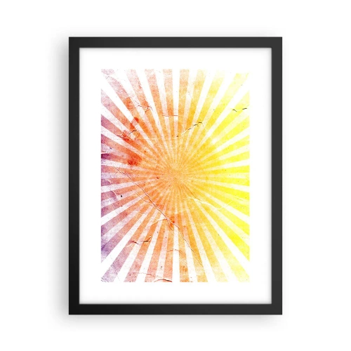 Affisch i svart ram - Solupp- och nedgångar - 30x40 cm