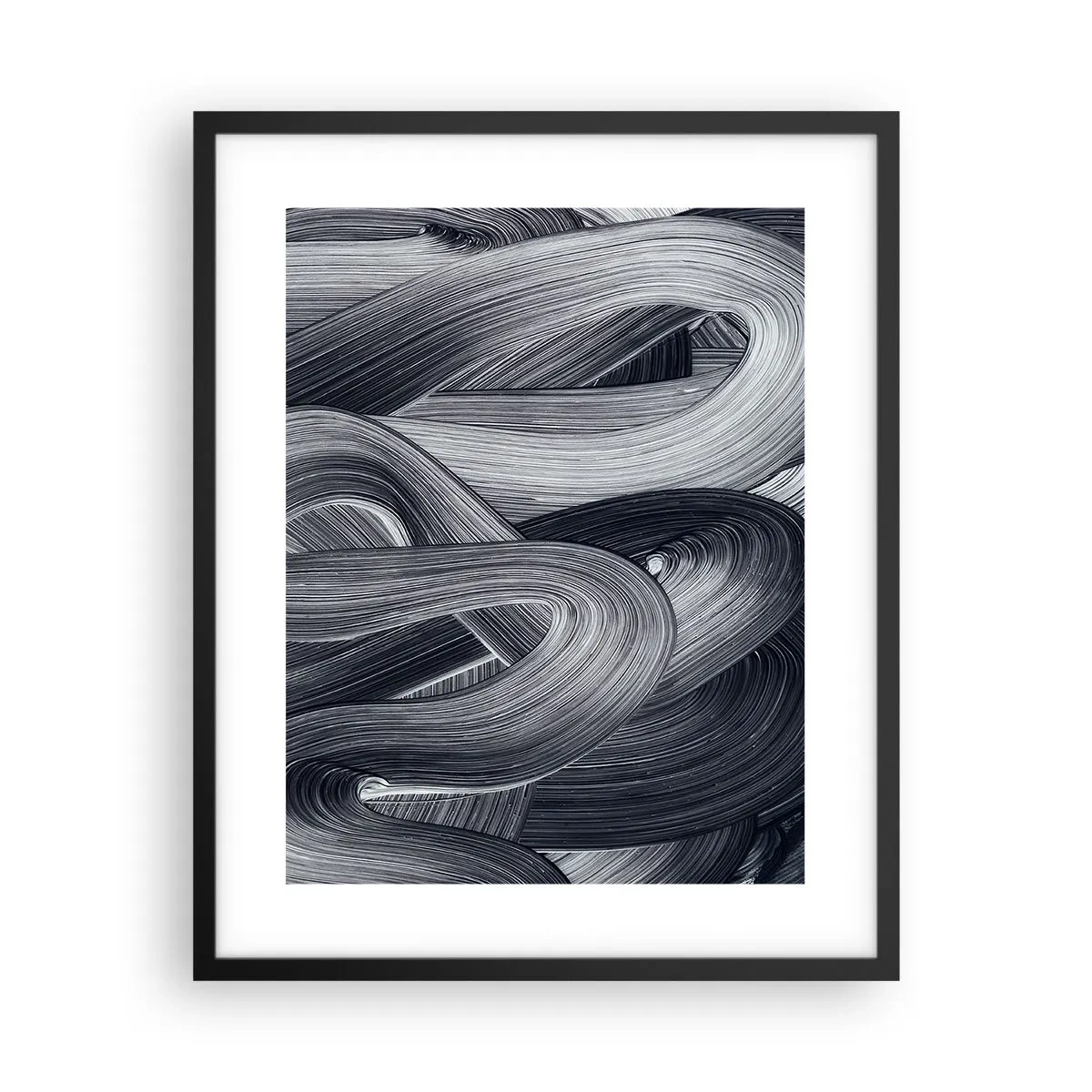 Affisch i svart ram - Verklighetens flythet - 40x50 cm