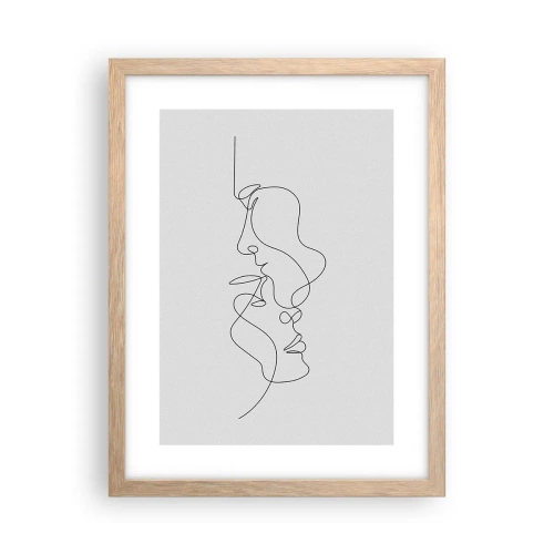 Affisch i ram av ljusek - Sentimentala lustens glöd - 30x40 cm