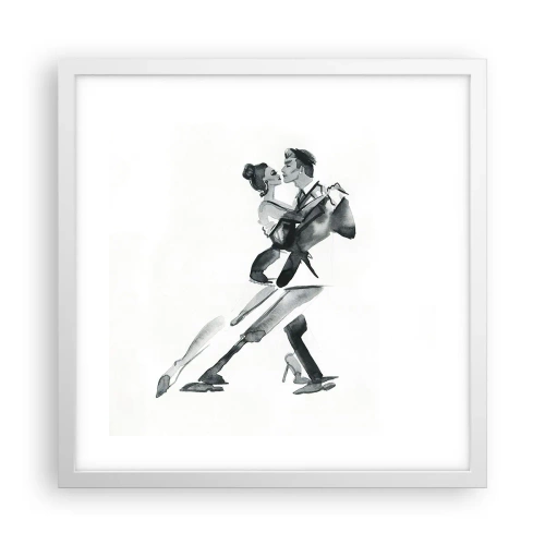Affisch i vit ram - I en rytm - 40x40 cm