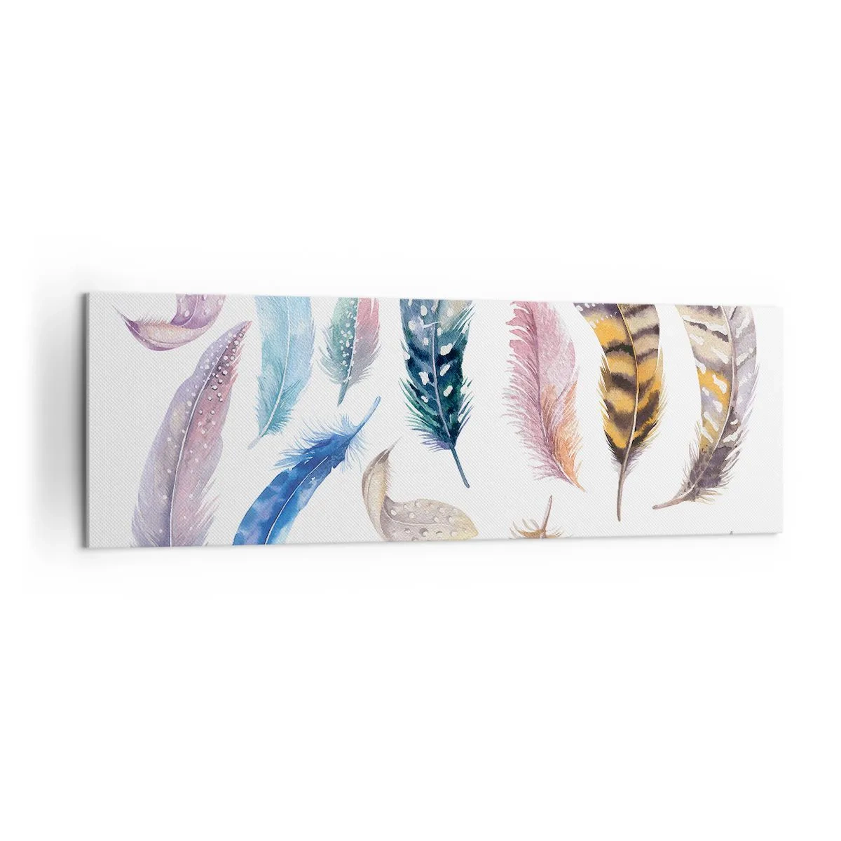 Canvastavla - Bild på duk - Lätta, färgglada och färgrika - 160x50 cm