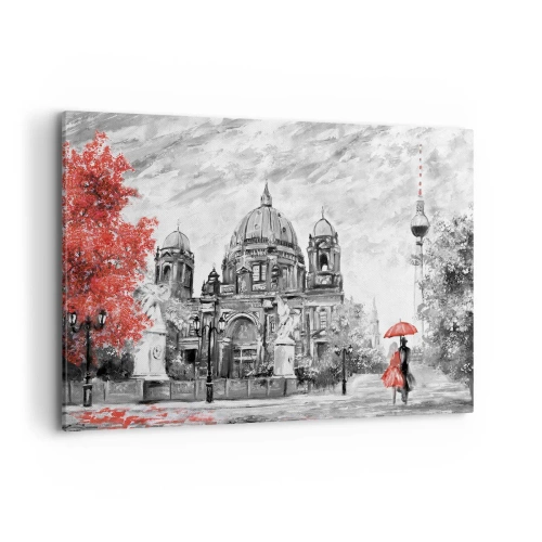 Canvastavla - Bild på duk - Ett möte i Berlin - 120x80 cm
