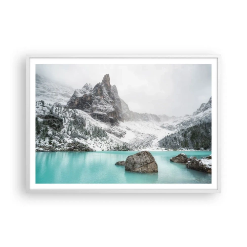 Affisch i vit ram - På vakt - 100x70 cm