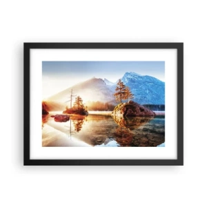 Affisch i svart ram - Naturen i ett nytt ljus - 40x30 cm