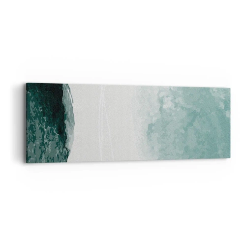 Canvastavla - Bild på duk - Ett möte med dimma - 90x30 cm