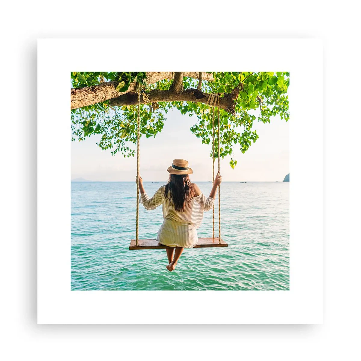 Affisch - Livet är vackert - 30x30 cm