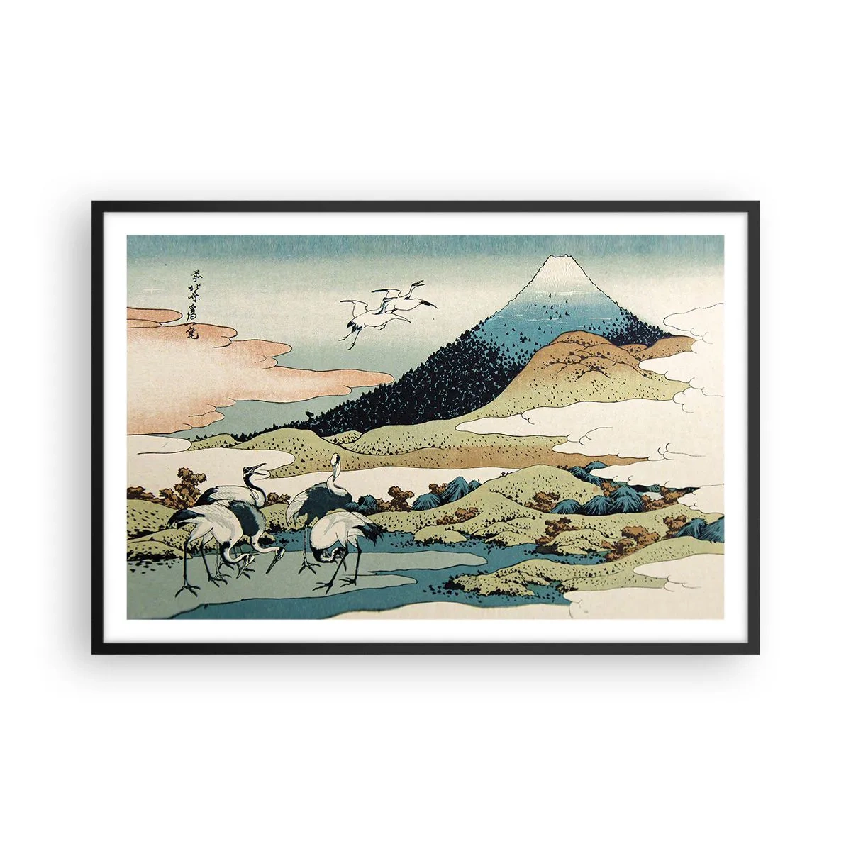 Affisch i svart ram - I japansk anda - 91x61 cm