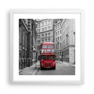 Affisch i vit ram - Vardagen behöver inte vara grå - 40x40 cm