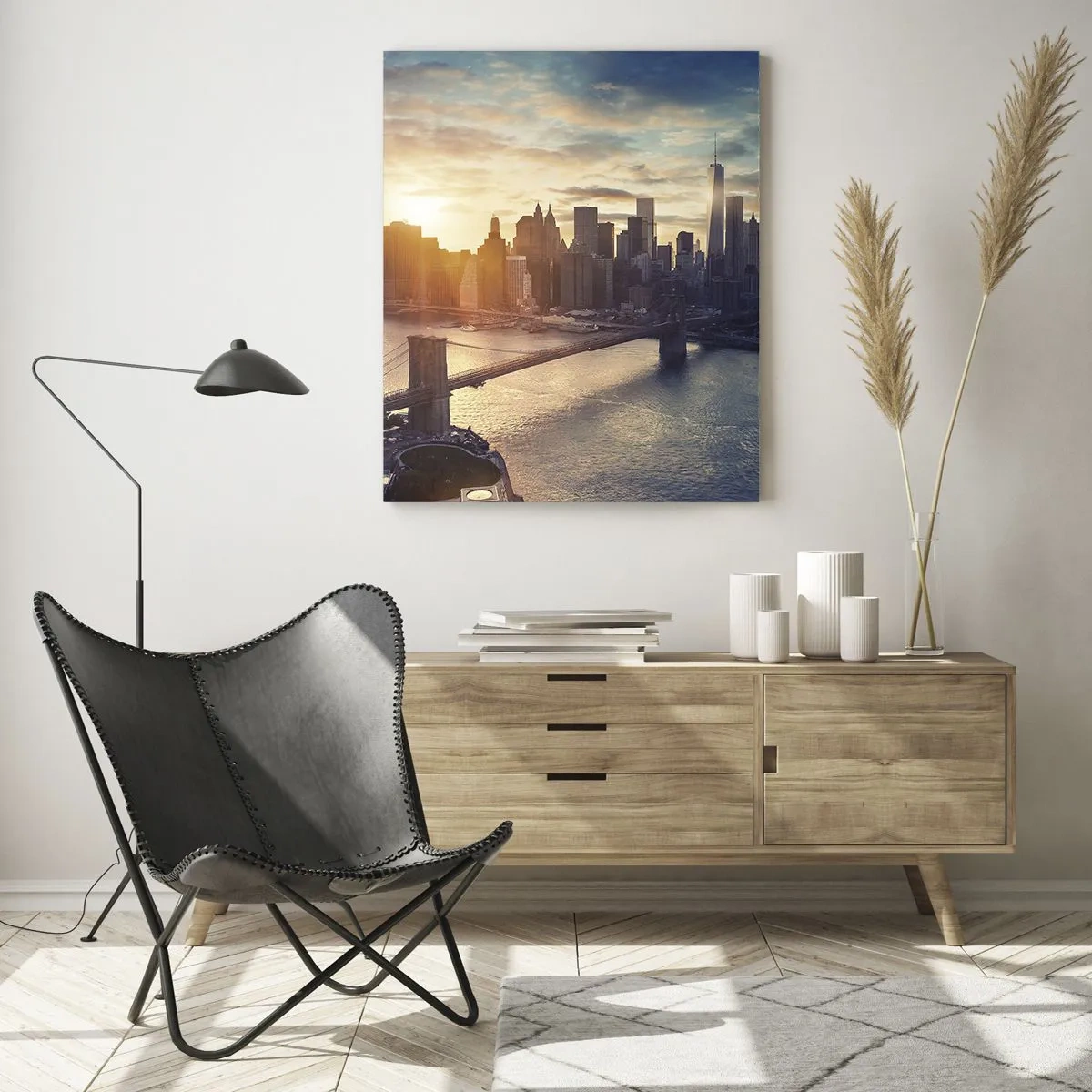 Glastavla - Bild på glas - Västkulturens monument - 70x100 cm