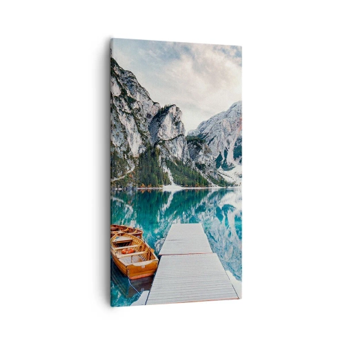 Canvastavla - Bild på duk - Vi visar dig skönhet - 55x100 cm