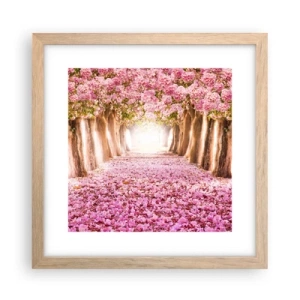 Affisch i ram av ljusek - Vägen till paradiset - 30x30 cm