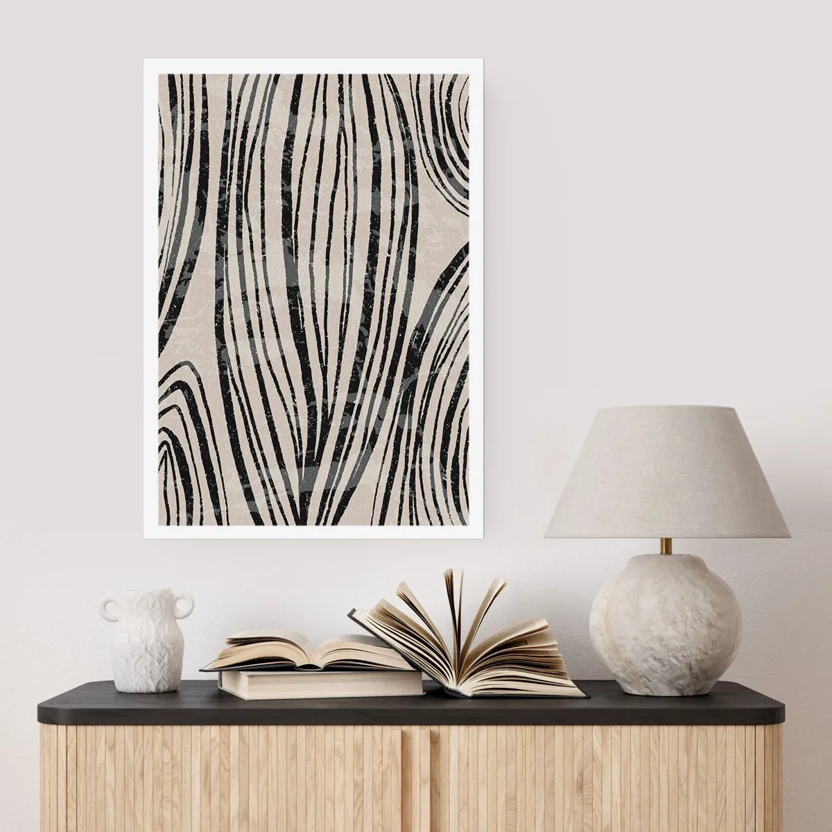 Affisch - Stänk av linjer - 40x50 cm