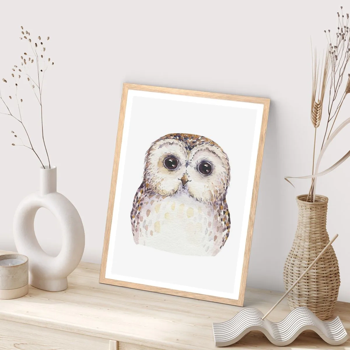 Affisch i ram av ljusek - Titta i mina ögon - 30x40 cm