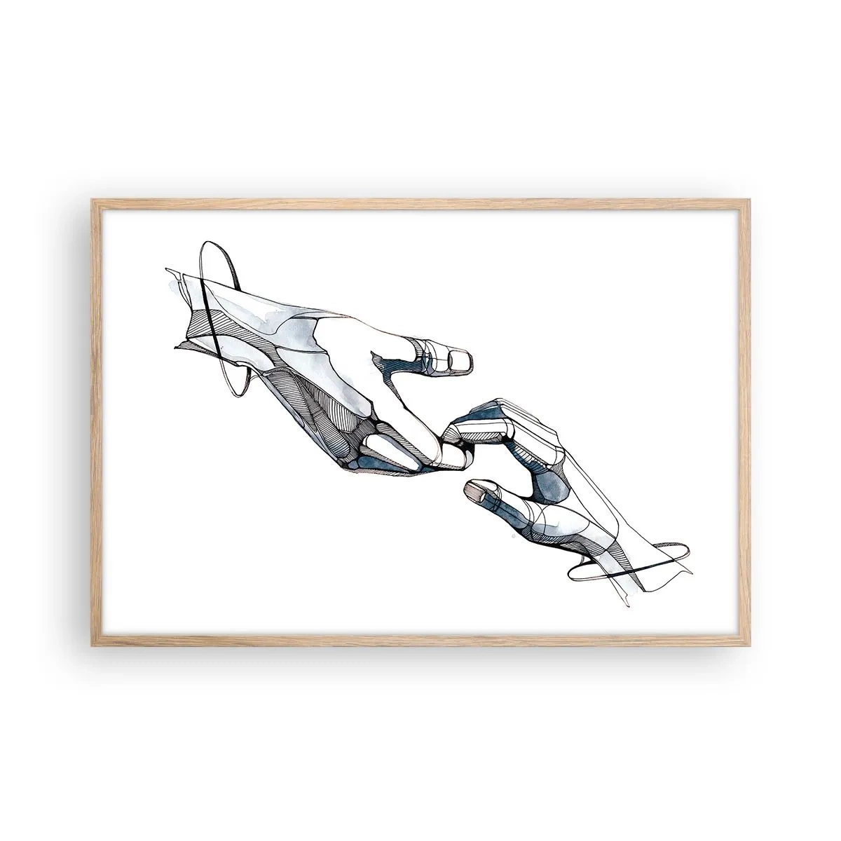 Affisch i ram av ljusek - God gest - 91x61 cm