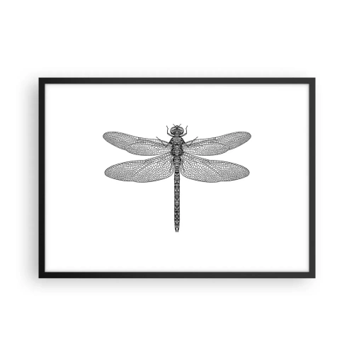 Affisch i svart ram - Precision i naturen - 70x50 cm