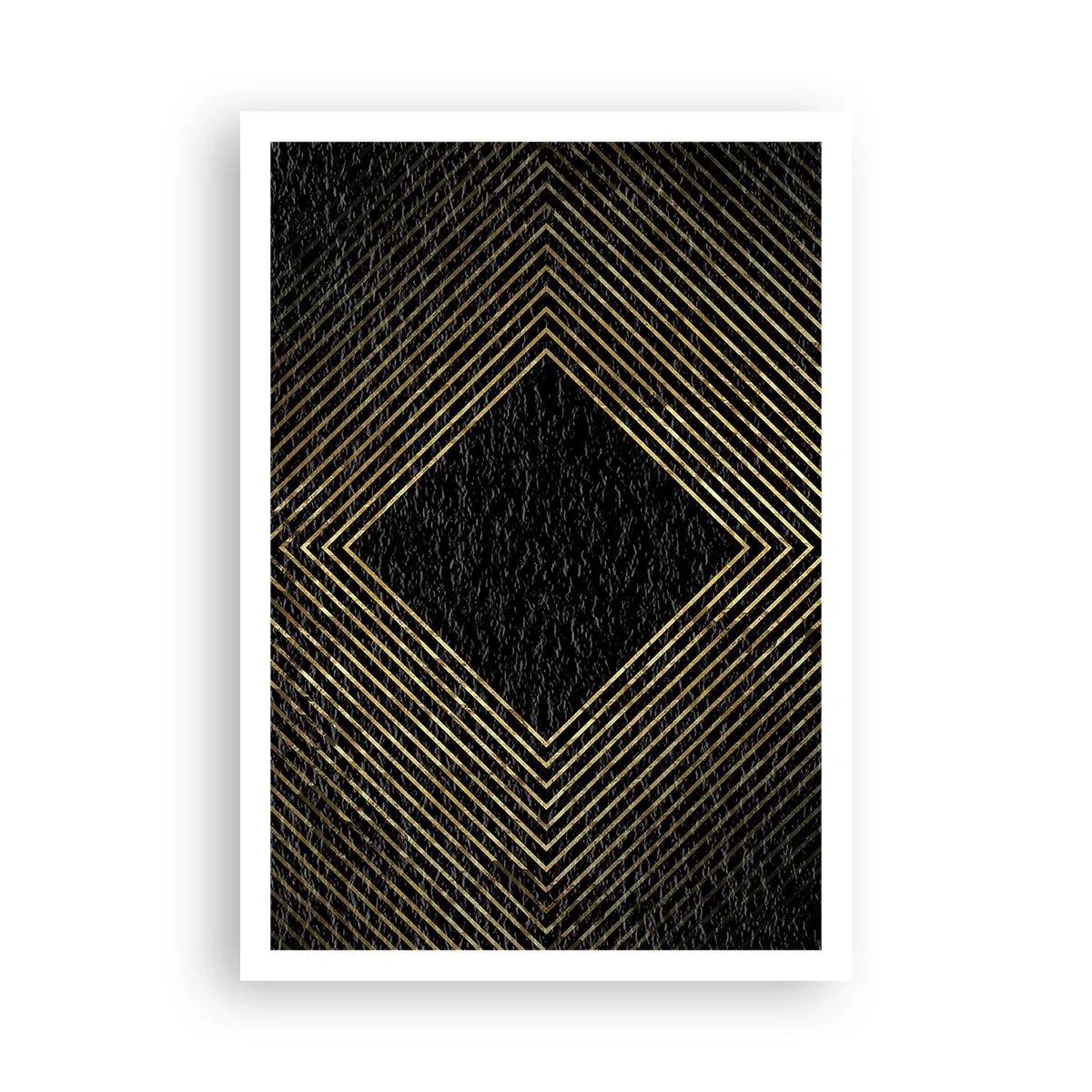 Affisch - Geometri i glamourstil - 70x100 cm