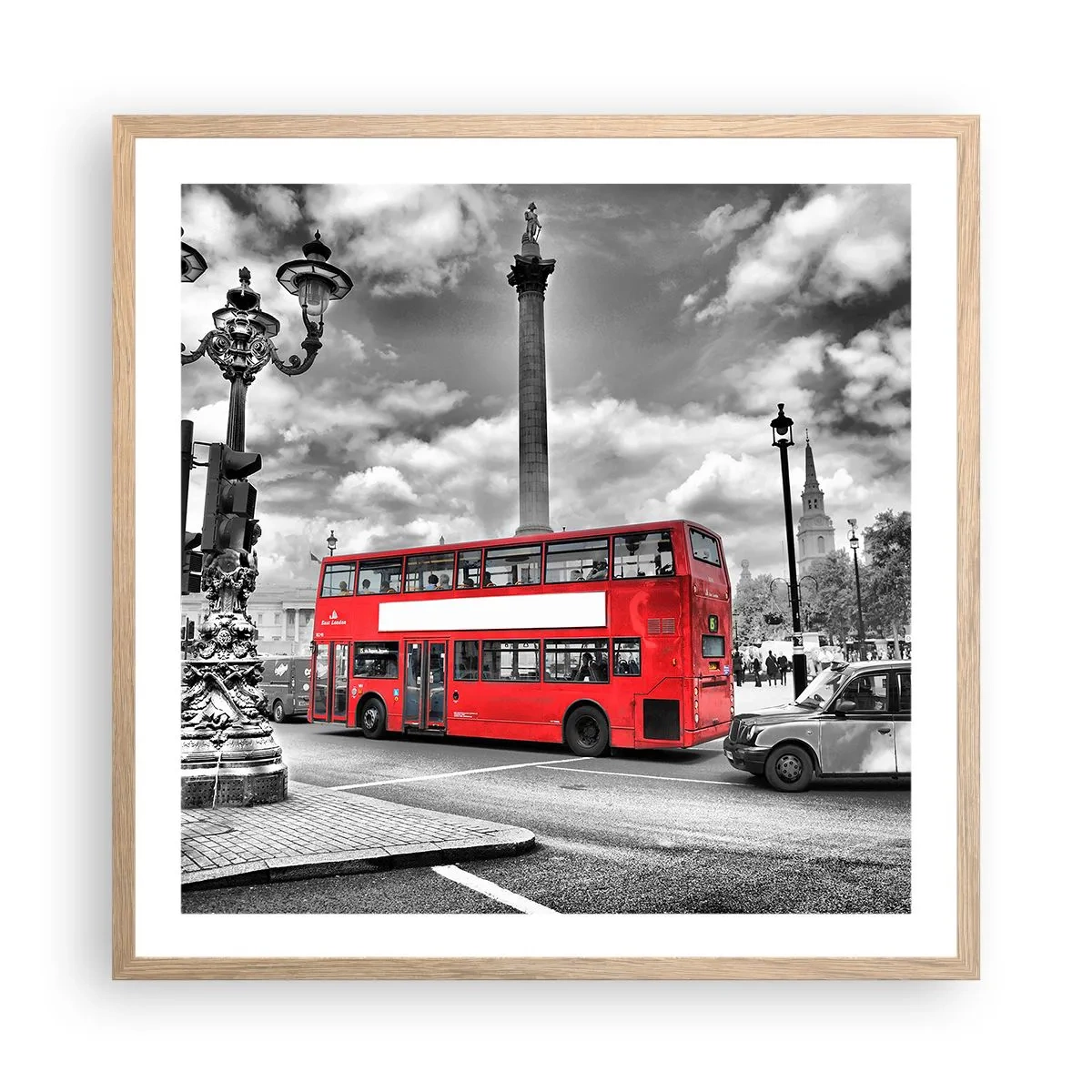 Affisch i ram av ljusek - Stadens riktiga blodomlopp - 60x60 cm