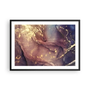 Affisch i svart ram - Materia och ande - 70x50 cm