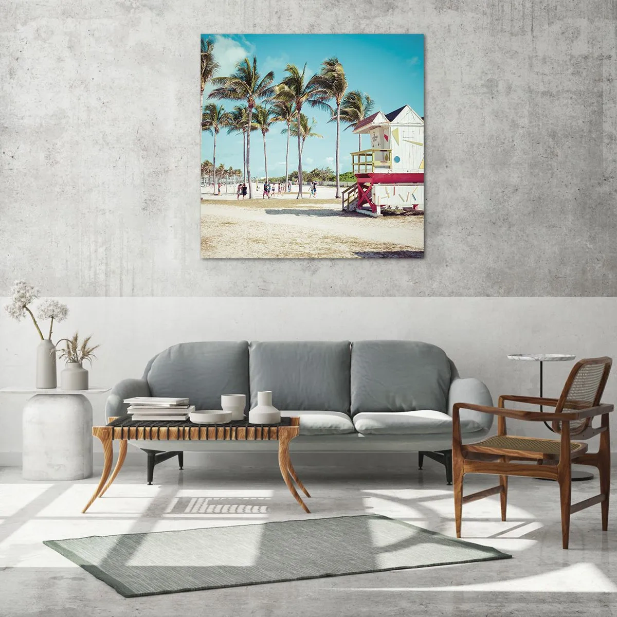 Glastavla - Bild på glas - En vacker dag framför dig - 40x40 cm